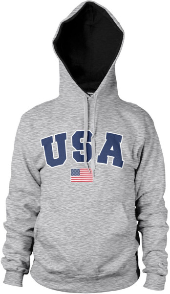 Hybris USA Varsity Hoodie Heather-Grey