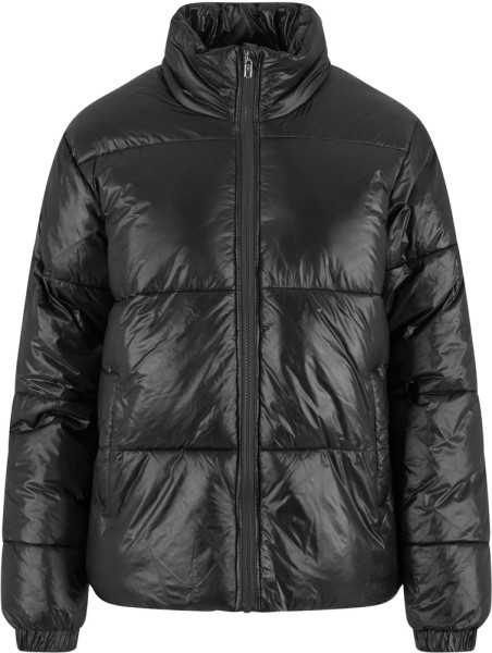 Urban Classics Damen Steppjacke Ladies Recycled Short Shiny Puffer Jacket TB7003