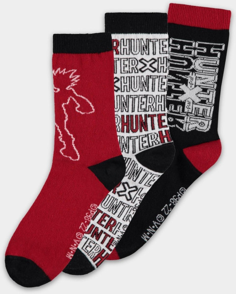 Hunter x Hunter - Men's Crew Socks (3Pack) Multicolor