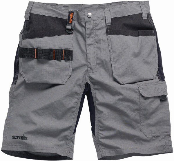 Scruffs Shorts Stretch-Arbeitshorts „Flex“ -Anthrazit