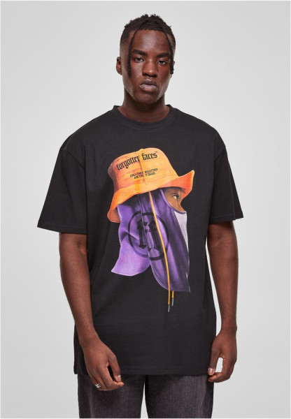 Forgotten Faces T-Shirt Head Gear Heavy Oversized Tee Black