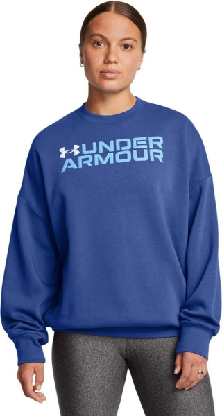 Under Armour Damen T-Shirt Rival Fleece Wordmarkos Crew