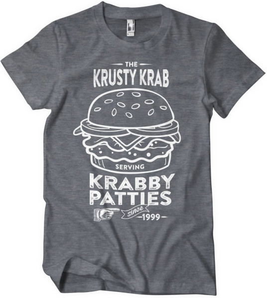 Spongebob The Krusty Krab Serving Krabby Patties T-Shirt Dark/Heather