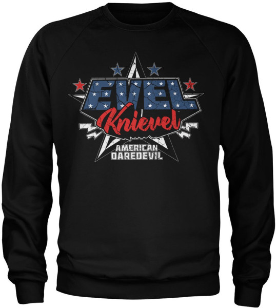 Evel Knievel American Daredevil Sweatshirt Black