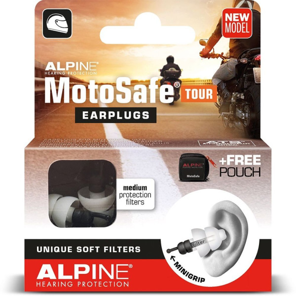 Alpine Gehörschutz Motosafe Earplugs Tour 96110