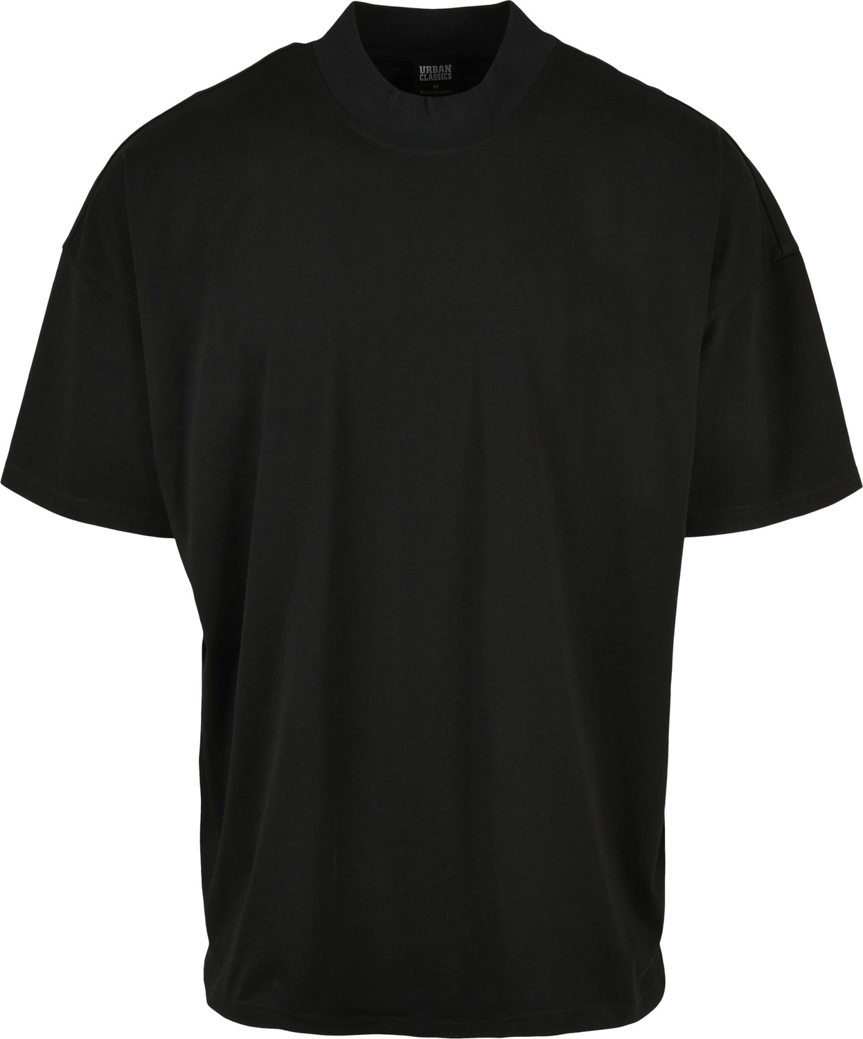 Urban Classics T Shirt Oversized Mock Neck Tee Black T Shirts Tops 7100