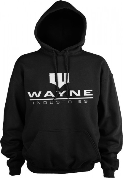 Batman Wayne Industries Logo Hoodie Black