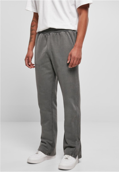 Urban Classics Jogginghose Heavy Terry Garment Dye Slit Sweatpants Darkshadow