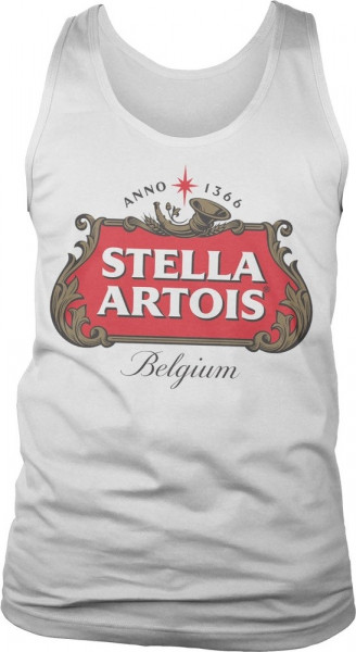Stella Artois Belgium Logo Tank Top White