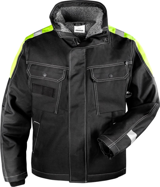 Fristads Baumwoll-Winterjacke 447 FASI Schwarz