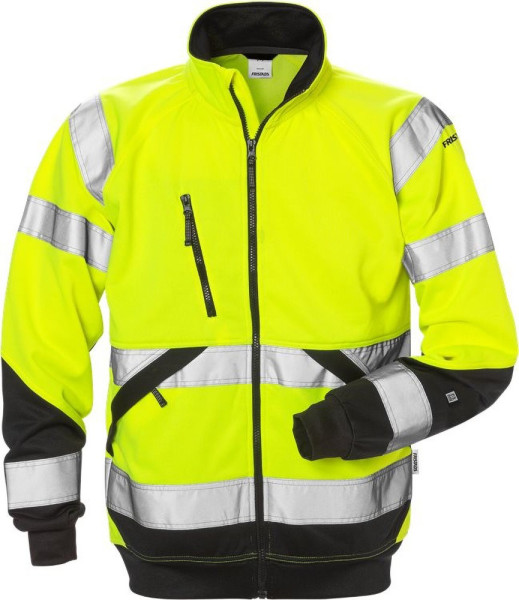 Fristads High Vis Sweatjacke Kl. 3 7426 SHV Warnschutz-Gelb/Schwarz