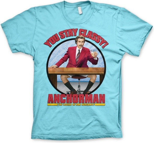 Anchorman You Stay Classy T-Shirt Skyblue