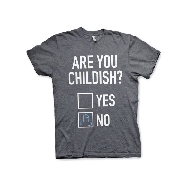 Hybris Are You Childish T-Shirt Dark-Heather