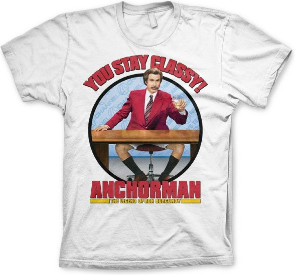 Anchorman You Stay Classy T-Shirt White