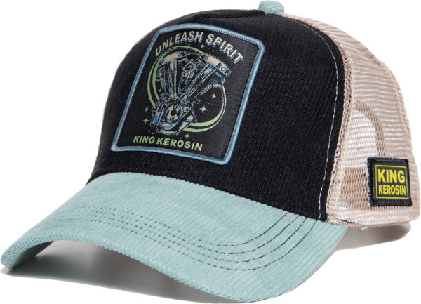 King Kerosin Cord Trucker Cap "Unleash Spirit" KKI4C060