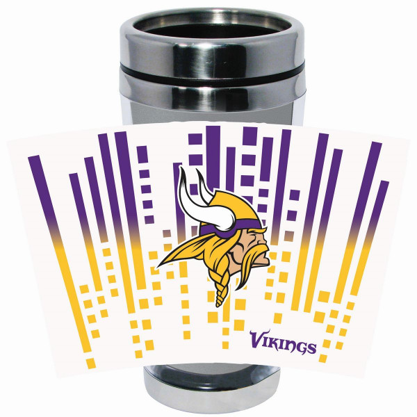 Minnesota Vikings Stainless Steel Tumbler American Football NFL Purple