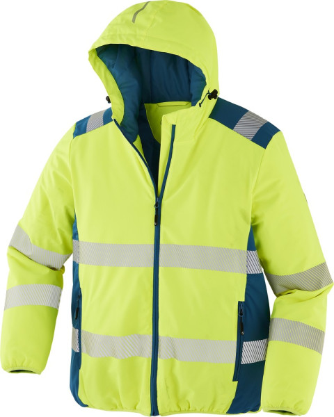 Terrax Workwear Wattierte Arbeitsjacke Gelb/Royal