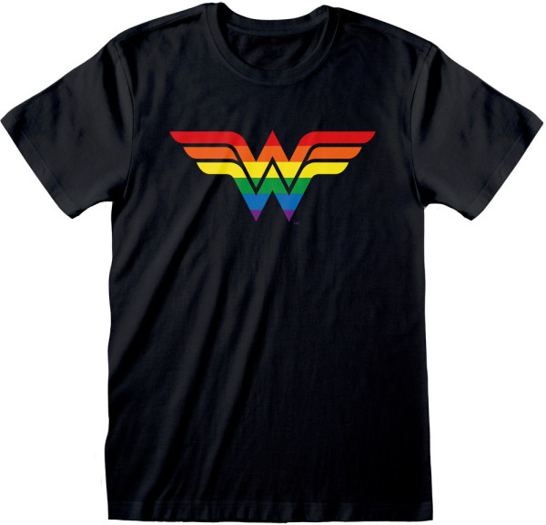 DC Wonder Woman – Logo Pride T-Shirt Black