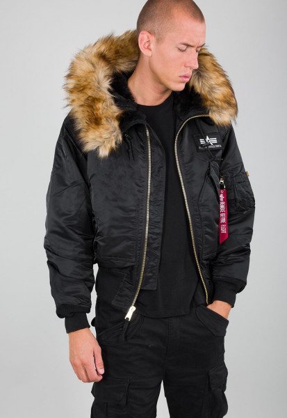 Alpha Industries 45P Hooded Jacke Black