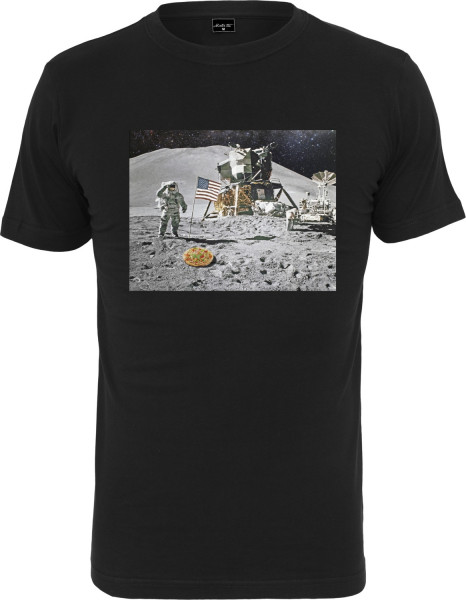 Mister Tee T-Shirt Pizza Moon Landing Tee Black