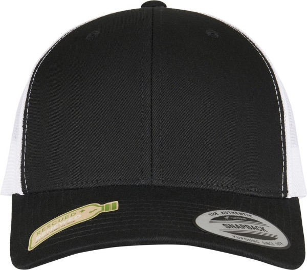 Flexfit Cap YP CLASSICS RECYCLED RETRO TRUCKER CAP 2-TONE Black/White