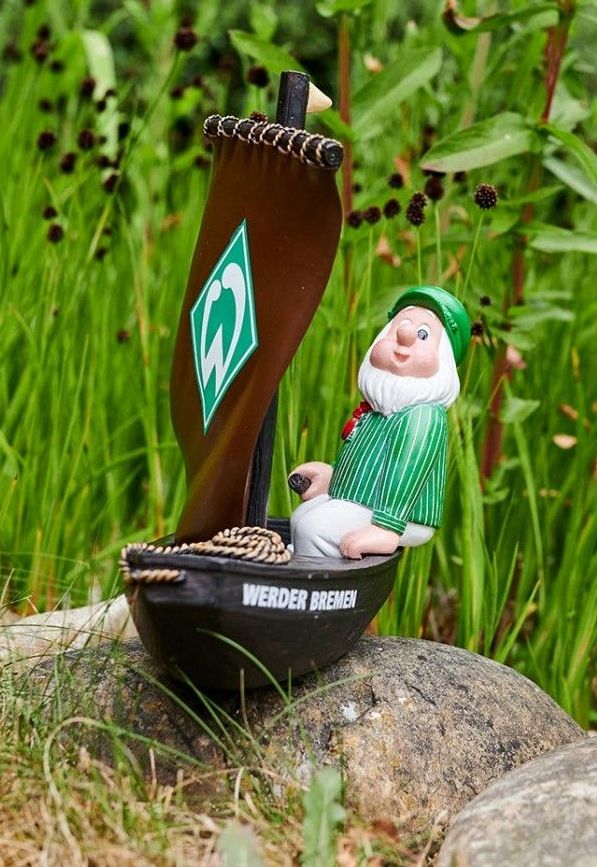 Sv Werder Bremen Gartenzwerg Torfkahn Fussball 1 Bundesliga Green Wohnen Kuche Fussball Sport Fanartikel Kustom Kult De