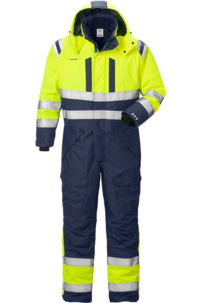 Fristads Warnschutz-Overall High Vis Airtech® Winteroverall Kl. 3 8015 GTT Warnschutz-Gelb/Marine