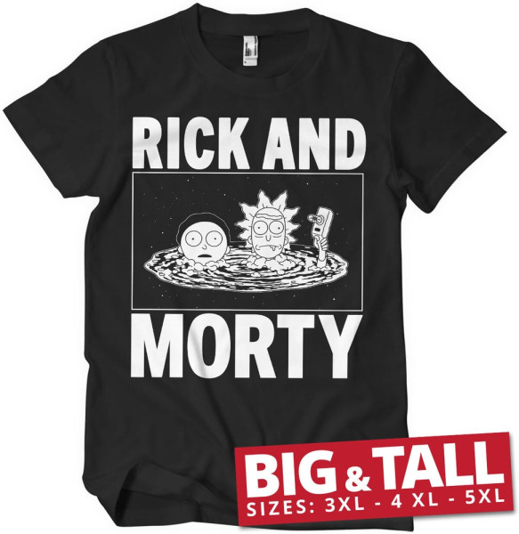 Rick And Morty Big & Tall T-Shirt Black