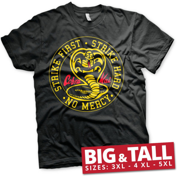 Cobra Kai Round Patch Big & Tall T-Shirt Black