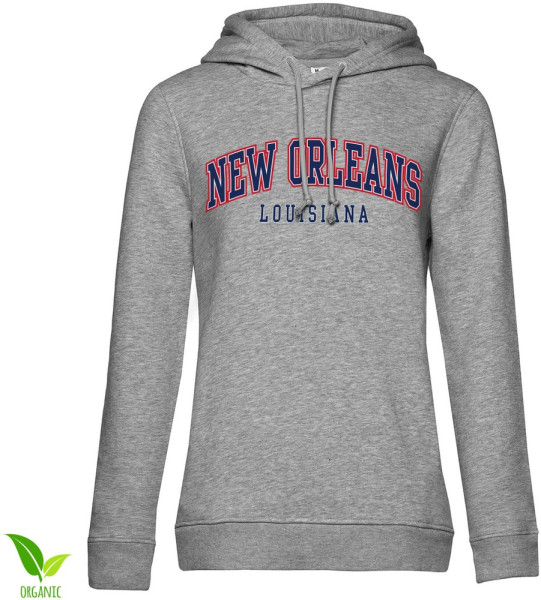 New Orleans Louisiana Girls Hoodie Damen Heather-Grey