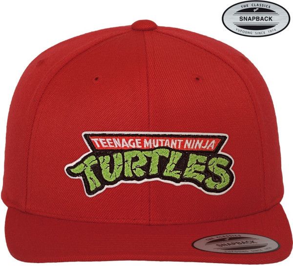 Teenage Mutant Ninja Turtles TMNT Logo Premium Snapback Cap Red