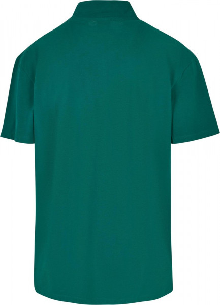 Urban Classics Boxy Zip Pique Tee Green