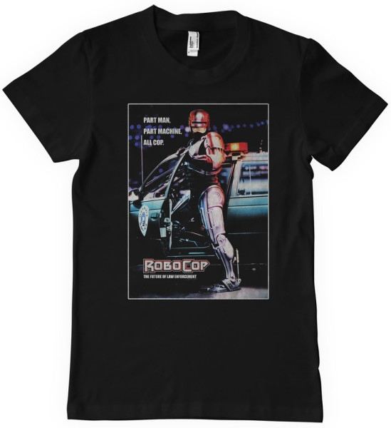 Robocop Vhs Cover T-Shirt Black