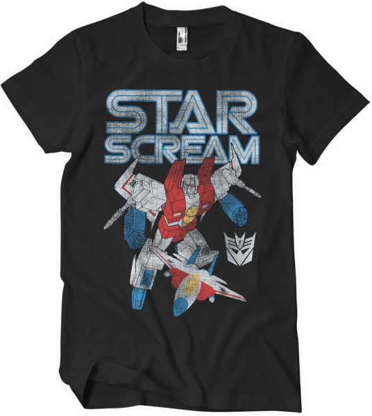 Transformers Starscream Washed T-Shirt Black