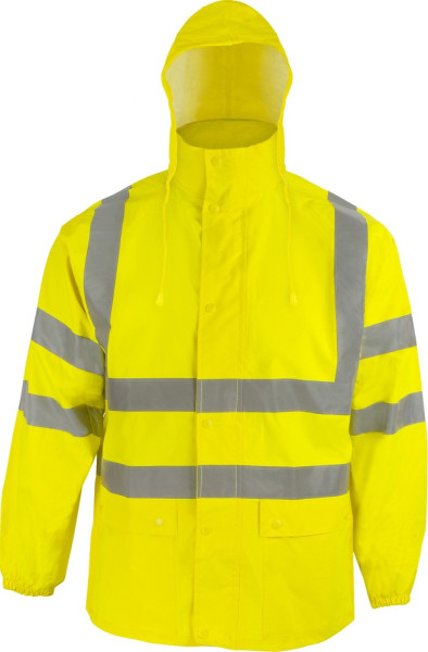 Terratrend Job Warnschutz Regenjacke Gelb