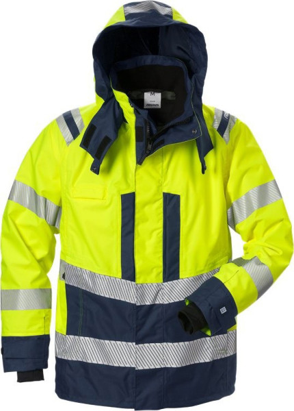 Fristads High Vis Airtech® Außenjacke Kl. 3 4515 GTT Warnschutz-Gelb/Marine