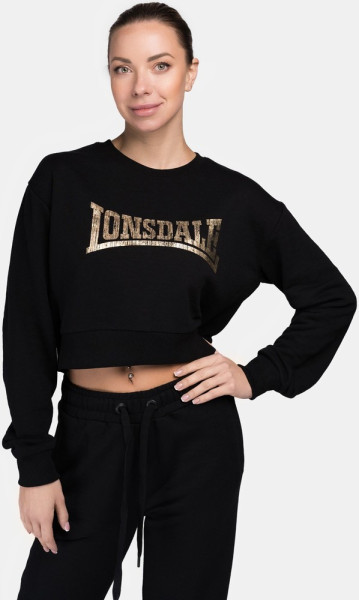 Lonsdale Damen Sweatshirt Culbokie Rundhals Sweatshirt Cropped