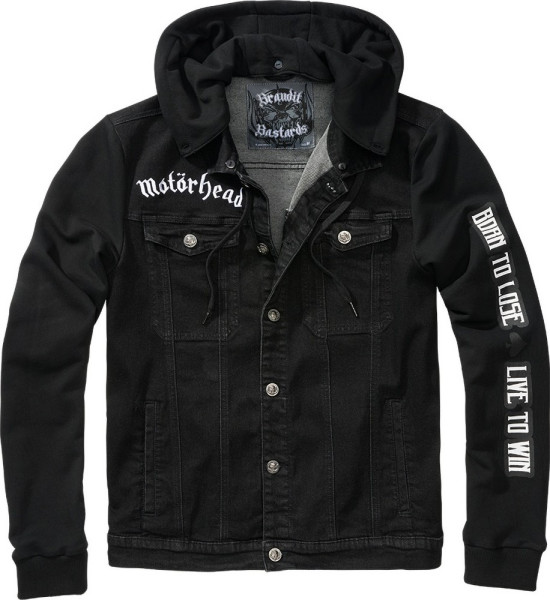 Brandit Men Jacke Motörhead Cradock Denimjacket Black-Black