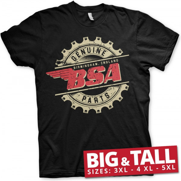 BSA Genuine Parts Big & Tall T-Shirt Black