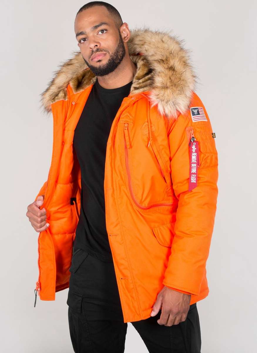 Alpha Industries Polar Jacket Jacke Flame Orange Jackets Men Lifestyle kustom kult