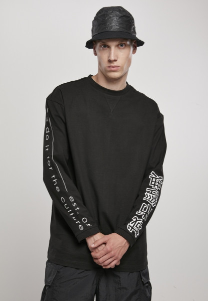 Urban Classics Sweatshirt Chinese Symbol Oversized LS Black