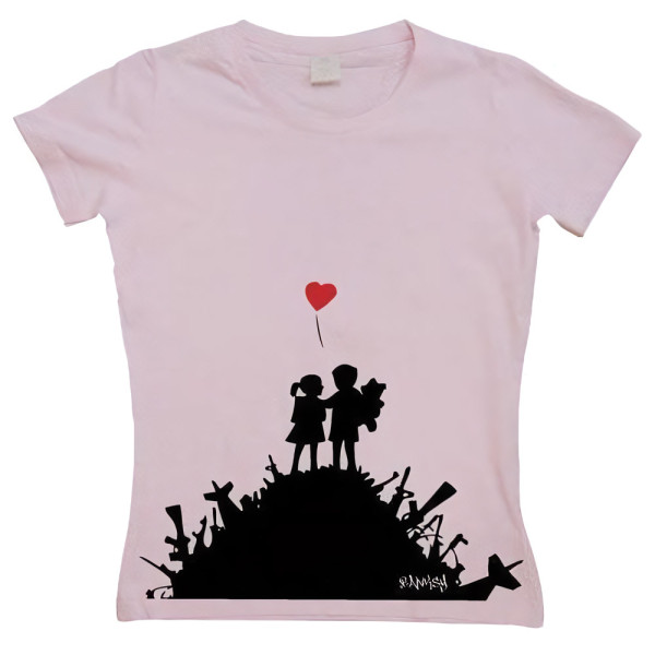 Banksy Damen Finally Girly T-Shirt SH-5-15093-H11-8