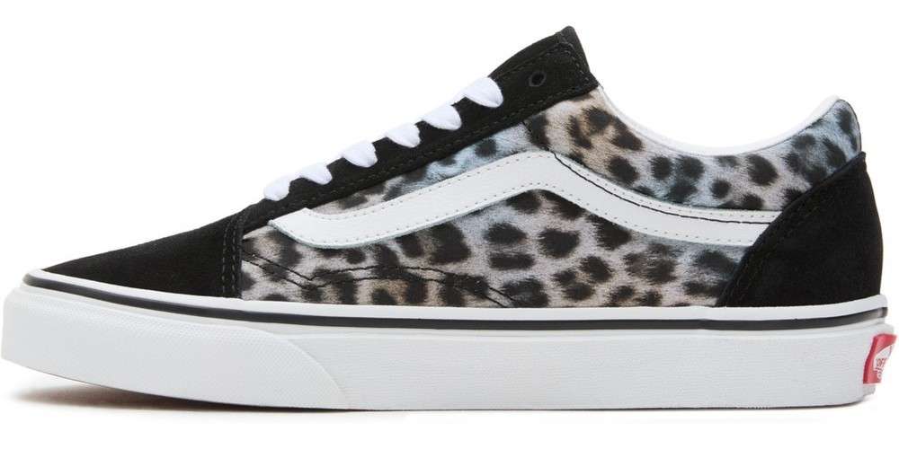 Black vans with cheetah fur online