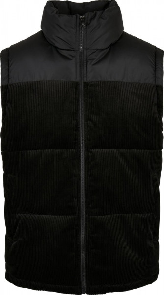 Urban Classics Cord Vest Black