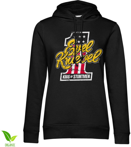 Evel Knievel King Of Stuntmen Girls Hoodie Damen Black