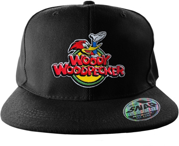 Woody Woodpecker Classic Logo Standard Snapback Cap Black