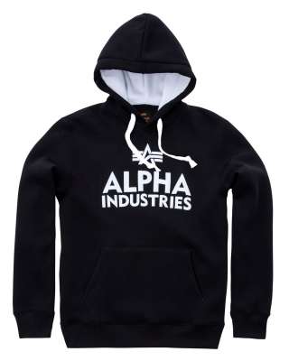 Alpha Industries Foam Print Hoody Hoodies Sweatshirts Black White Hoodies Sweatshirts Herren Lifestyle kustom kult