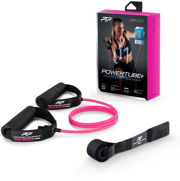 PTP Fitnessband Powertube+ Resistance Tube + Tür Anker Set