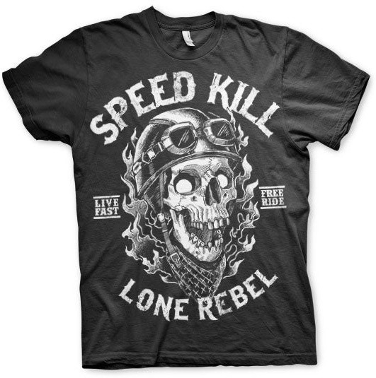 Petrolheads Speed Kills Lone Rebel T-Shirt SH-1-15743-H52-5