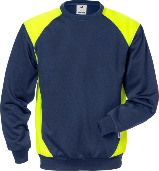 Fristads Sweatshirt 7148 SHV Marine/Warnschutz-Gelb